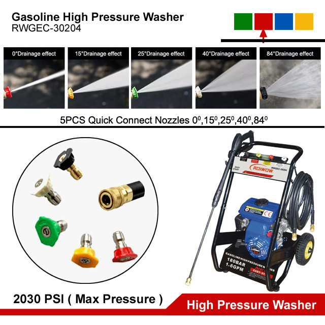 2.5HP Gasoline Engine High Pressure Washer surface Water Jet Cleaning Gas Car Washing Machine Petrol Pressure Cleaner for sale