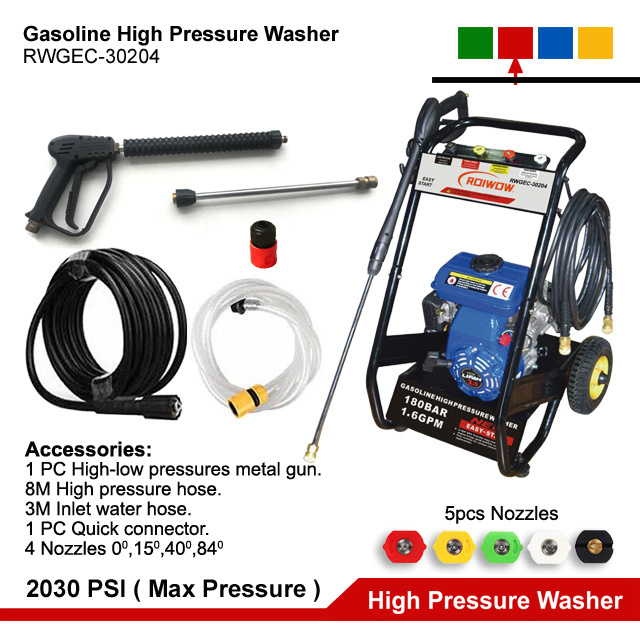 2.5HP Gasoline Engine High Pressure Washer surface Water Jet Cleaning Gas Car Washing Machine Petrol Pressure Cleaner for sale