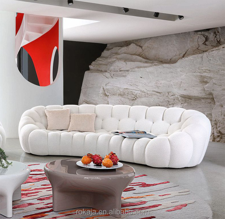 Couch Living Room Sofa Leisure Bubble Sofa Colorful Creative Honeycomb Frosted Fabric Latest Home Furniture Sofas Set