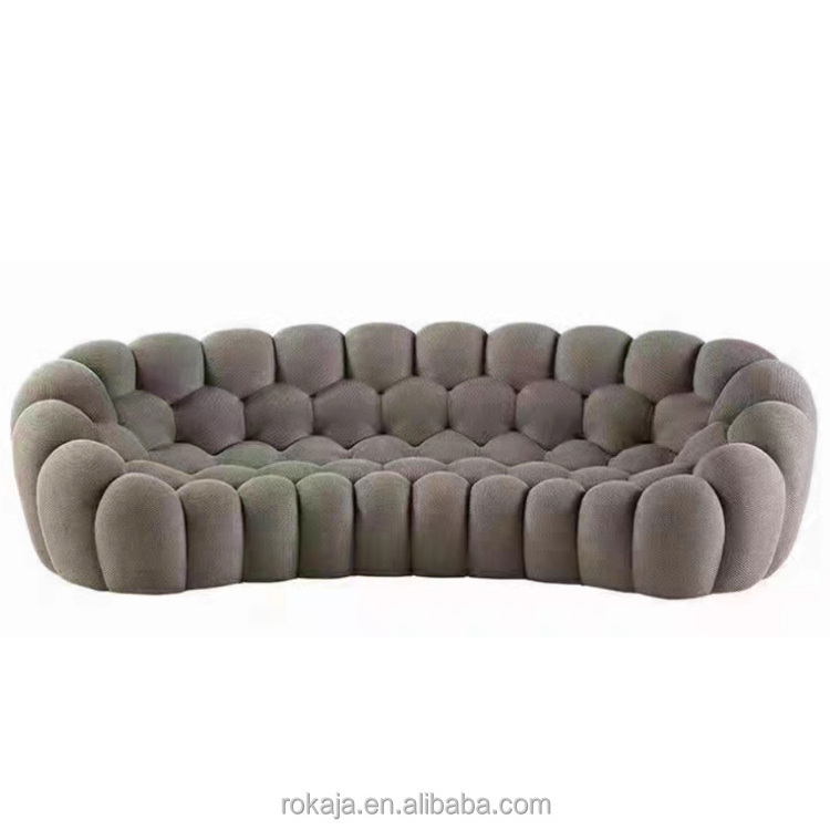 Couch Living Room Sofa Leisure Bubble Sofa Colorful Creative Honeycomb Frosted Fabric Latest Home Furniture Sofas Set