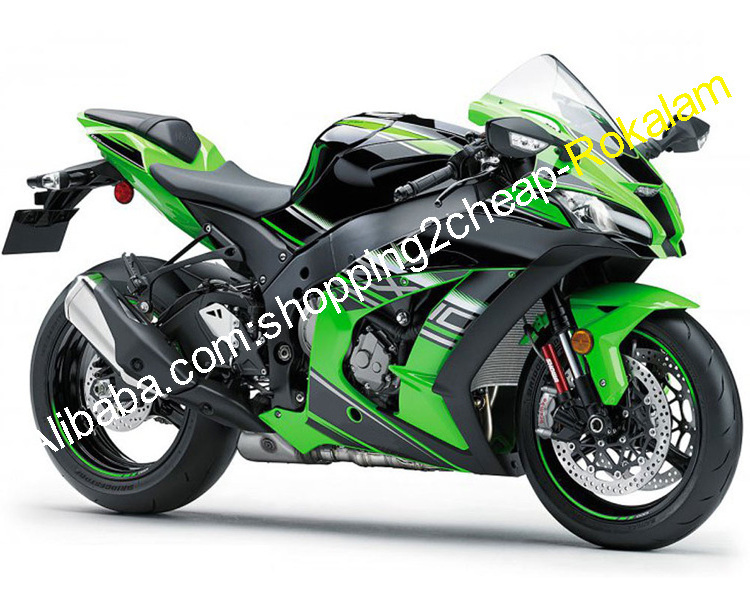 ZX 10R Ninja 2016 2017 2018 2019 2020 ZX10R Fairing For Kawasaki 16 17 18 19 20 ZX-10R Green Black Motorcycle Body Fairings Kit