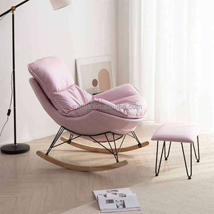 Hot Sale Double Leisure Recliner Single Armchair Backrest Sofa Living Room Bedroom Furniture Fabric Leisure Rocking Chair