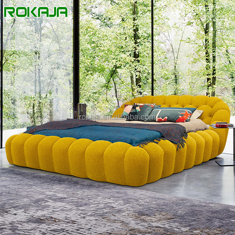 Unique Design Bubble Bed High Density Foam Soft Bed Master Bedroom Football Bed Luxury Furniture Bedroom Set