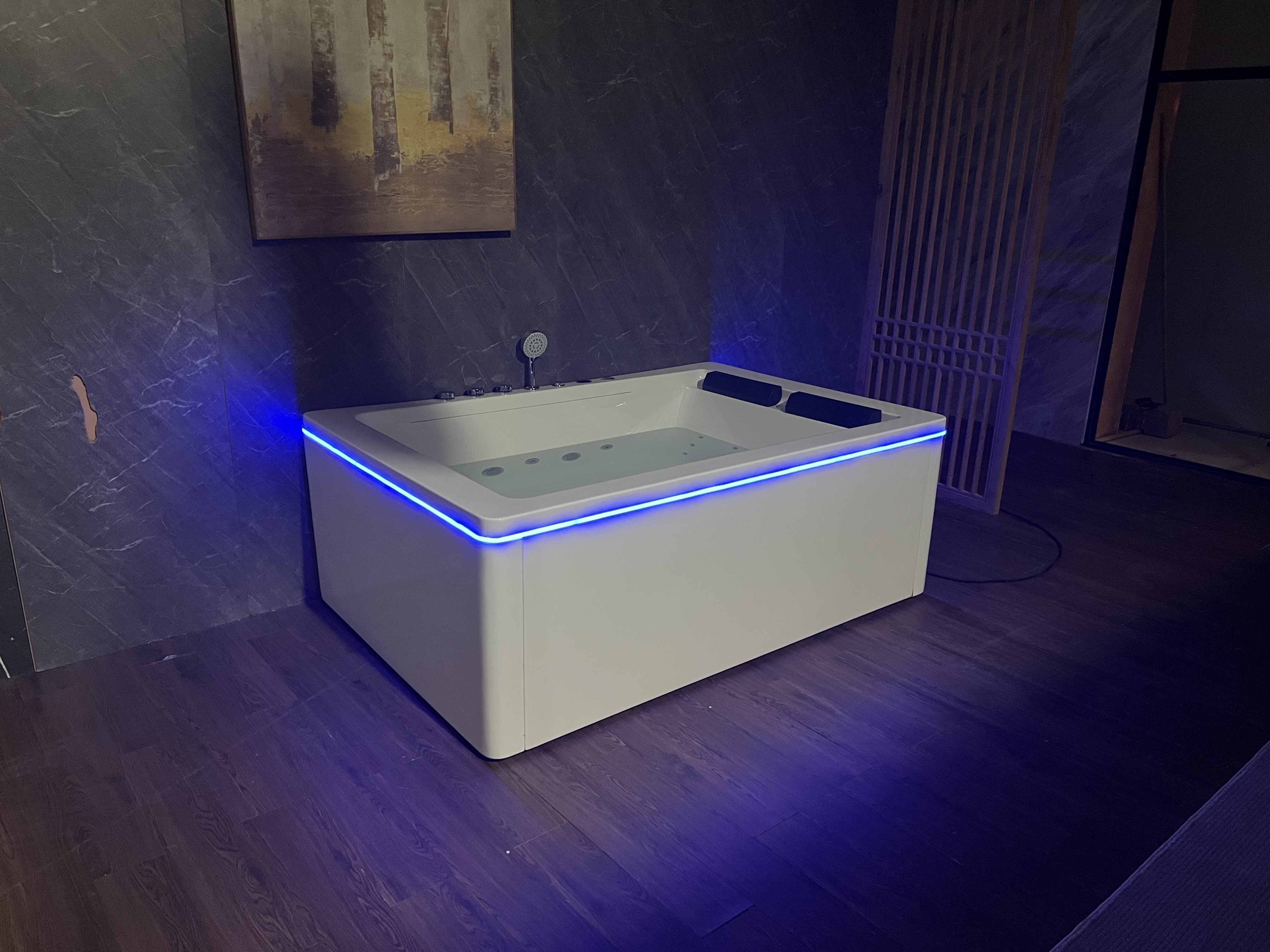 Rokbath WB-5025 two person jacuzzis indoor spa whirlpool bathtub massage bathtub acrylic bath tub with faucet