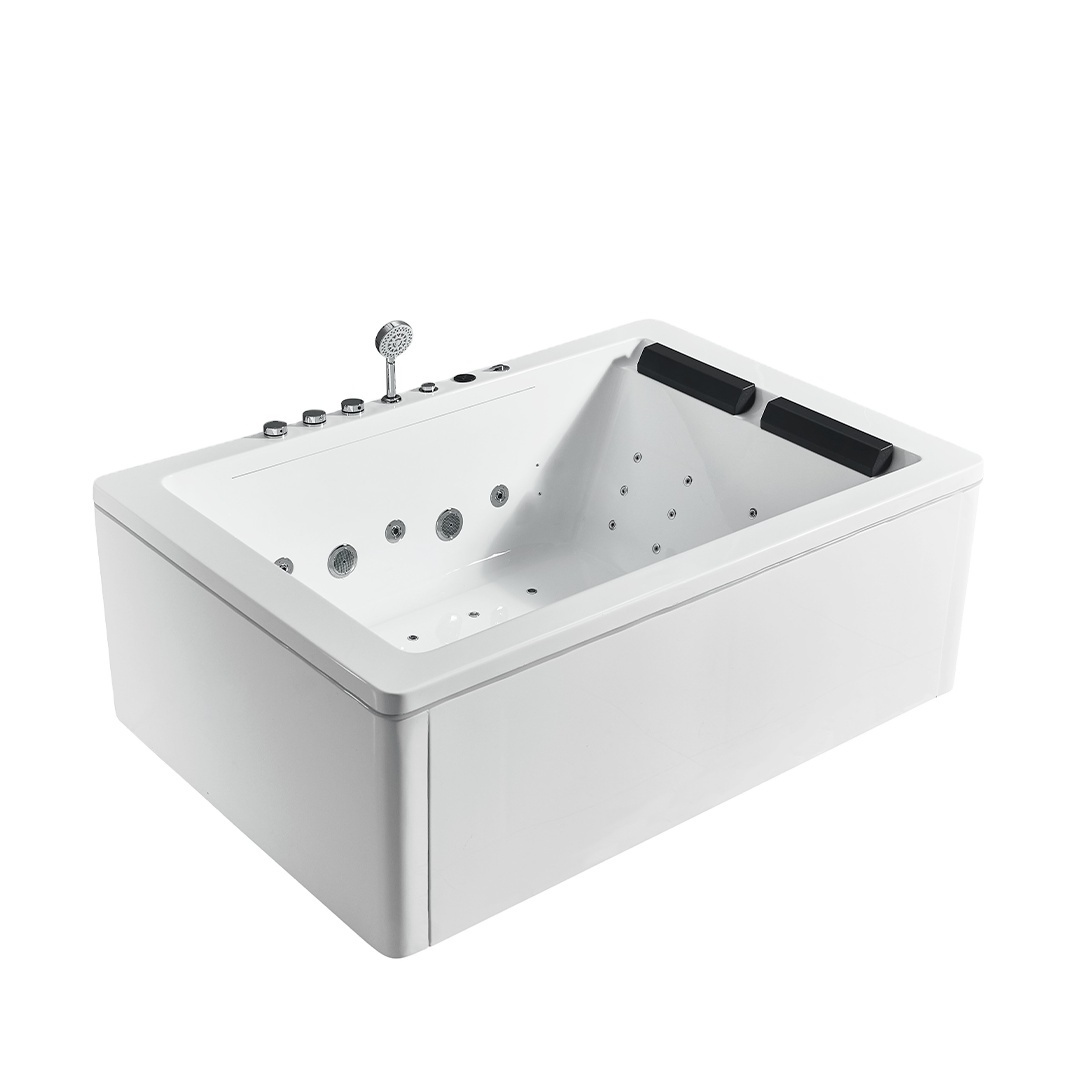 Rokbath WB-5025 two person jacuzzis indoor spa whirlpool bathtub massage bathtub acrylic bath tub with faucet