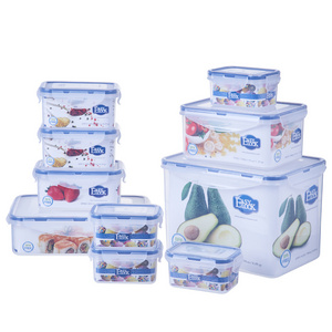 tableware custom preservation multifunctional transparent pantry fresh dry fruit vegetable plastic storage box for food