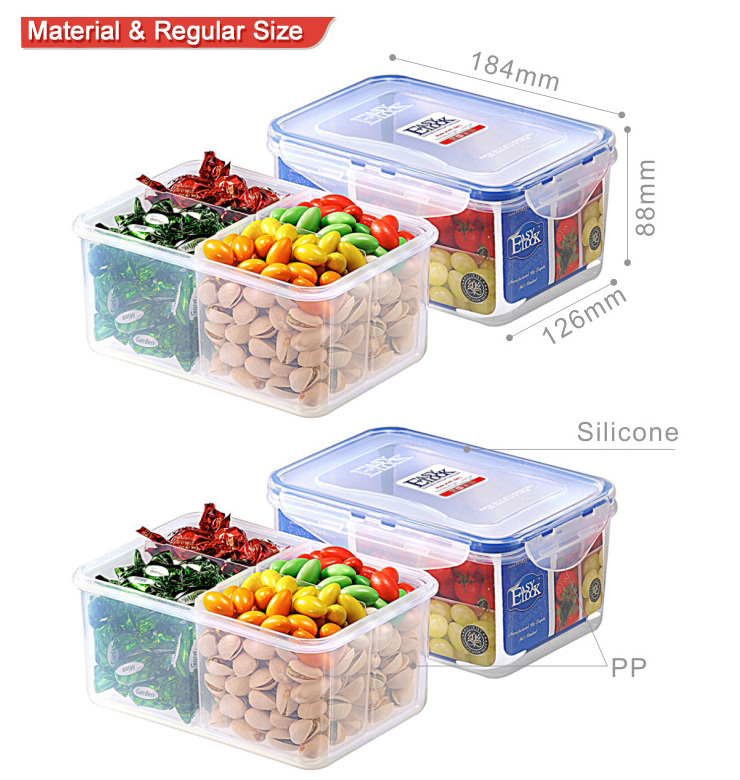 section wholesale with deli lock plastic food storage container 4 compartment bento lunch box