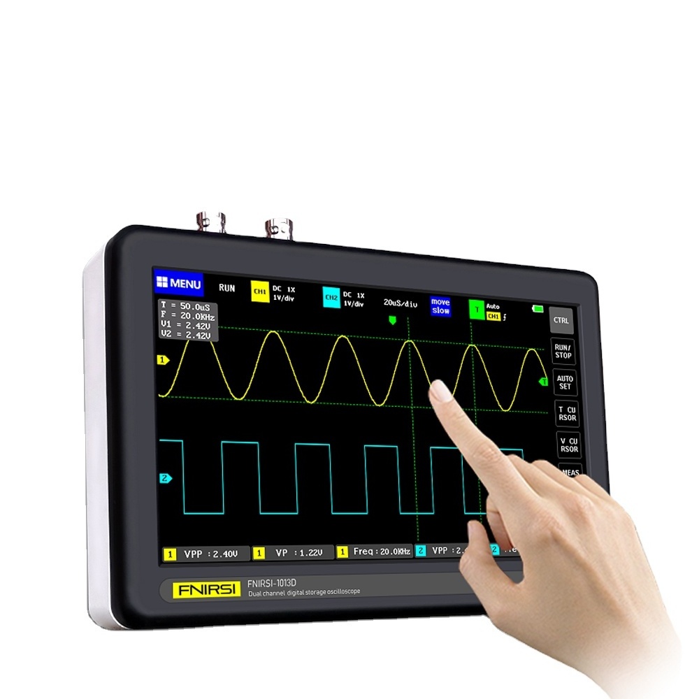 ROKTOOLS Cheap Digital Tablet Oscilloscope Dual Channel 100M Bandwidth 1GS sampling Rate Portable