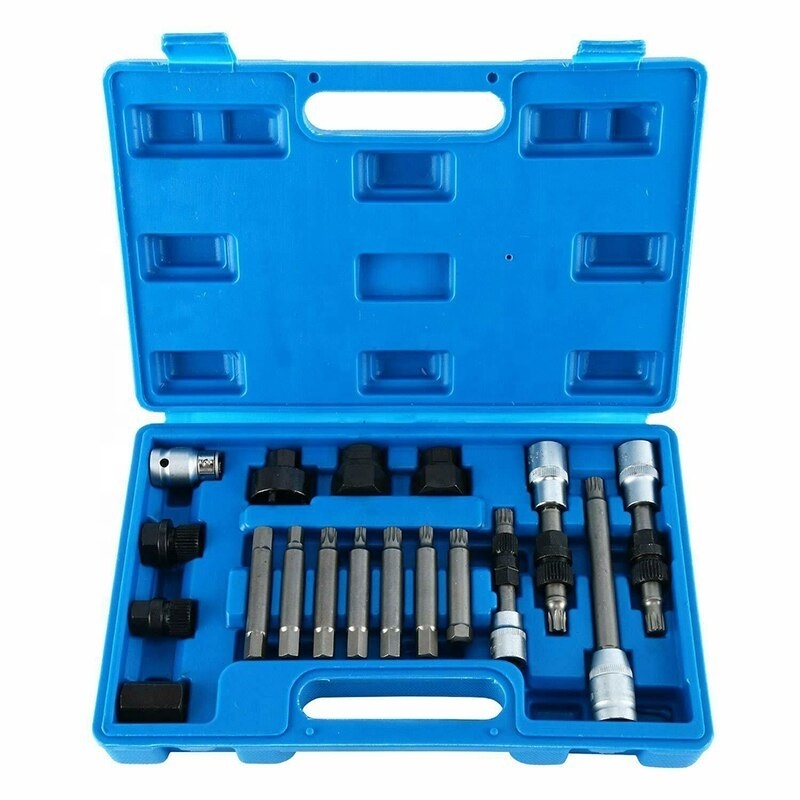 Roktools 18 piece Alternator Tool Kit Combined Socket Bits Socket and Round Socket Set