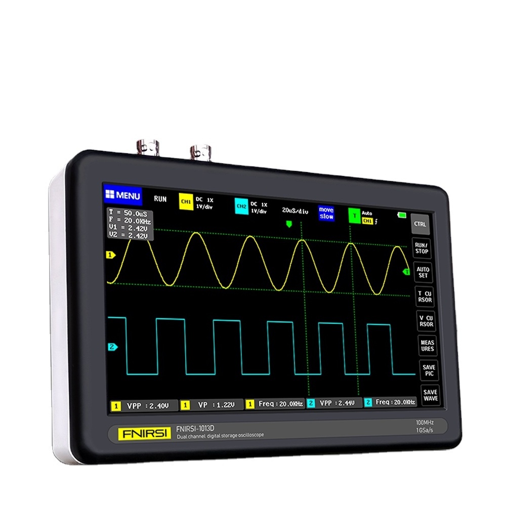 ROKTOOLS Cheap Digital Tablet Oscilloscope Dual Channel 100M Bandwidth 1GS sampling Rate Portable