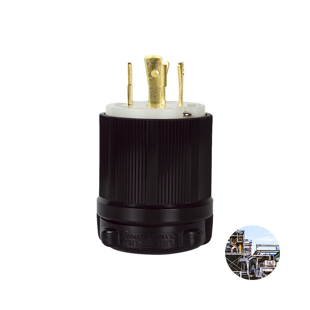 High quality NEMA L16-30P lock electrical  plug for Industrial machinery