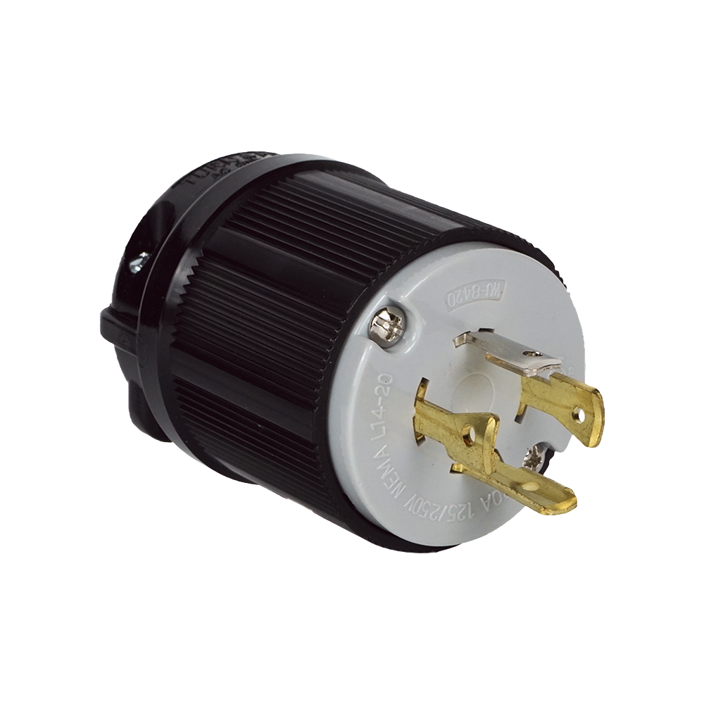 Quality product NEMA L14-20P 20A 125/250V Locking Plug featuring Resistant to damage attempts ideal for Outdoor power sources