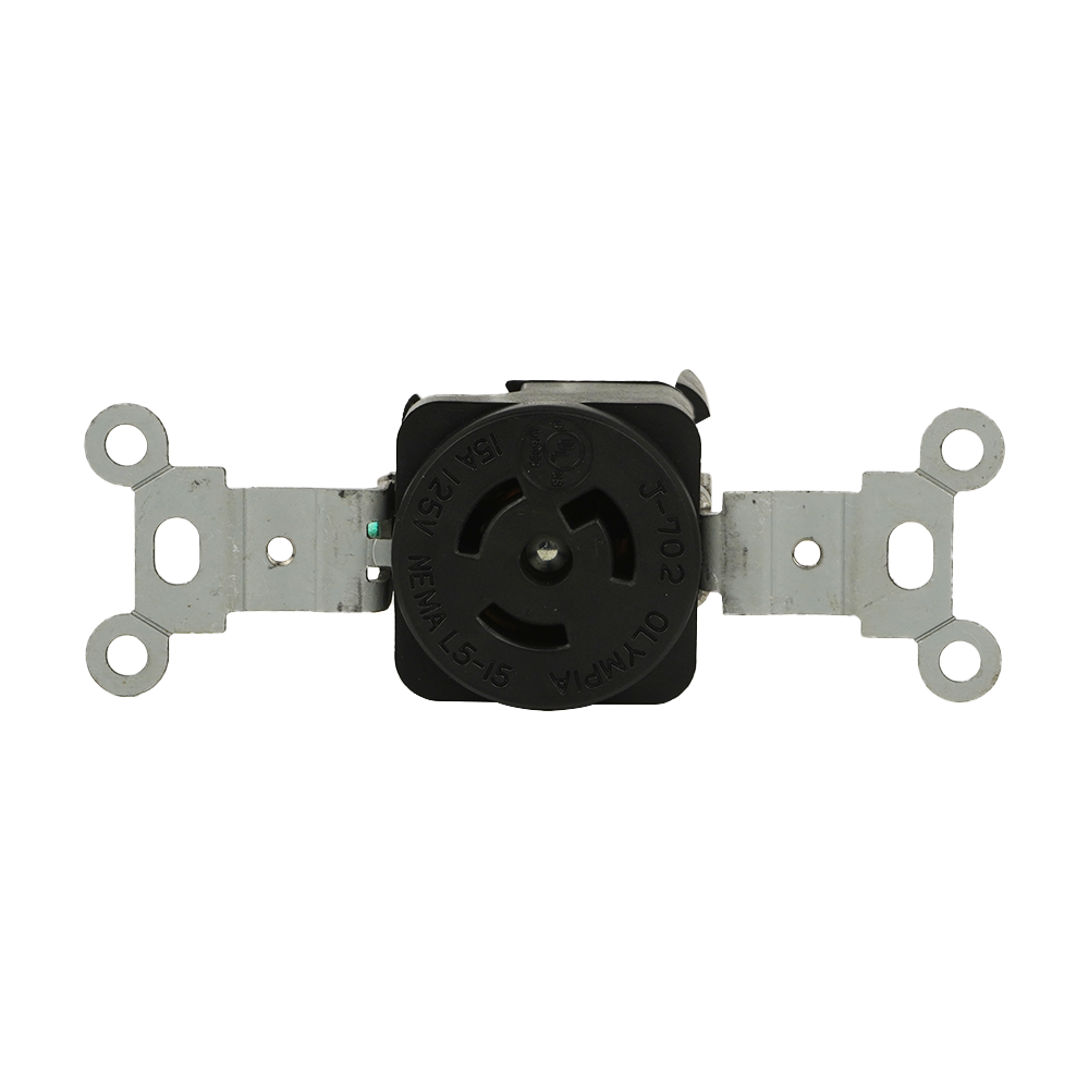 Hot sales NEMA L5-15 15A 125V Locking Receptacle featuring Outdoor events for Preventing unauthorized access