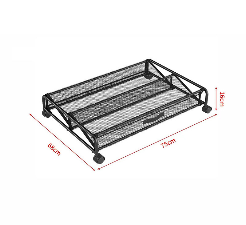 Rolling Under Bed Storage Containers for Shoes Metal Shoe Rack Organizer Bedroom Organization