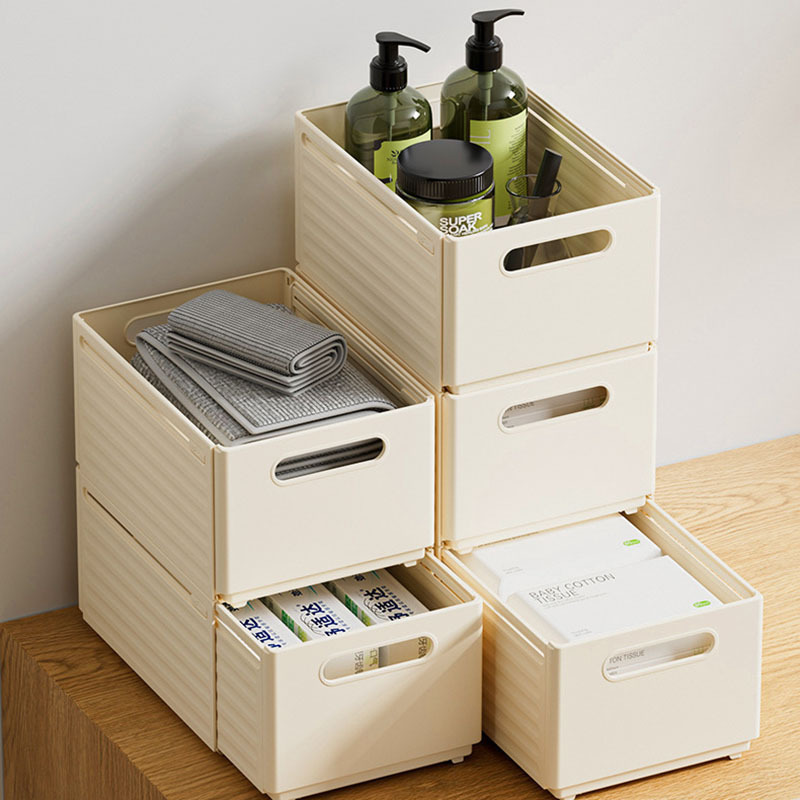 Plastic Expandable Storage Box, Simple Assembled Stackable Dresser Separator, Drawer Organizer For Dresser Office Closet