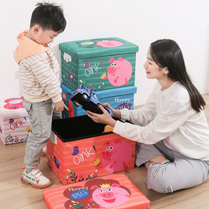 Large Toy Box Chest Storage with Flip-Top Lid, Collapsible Kids Storage Boxes Container Bins for Toys