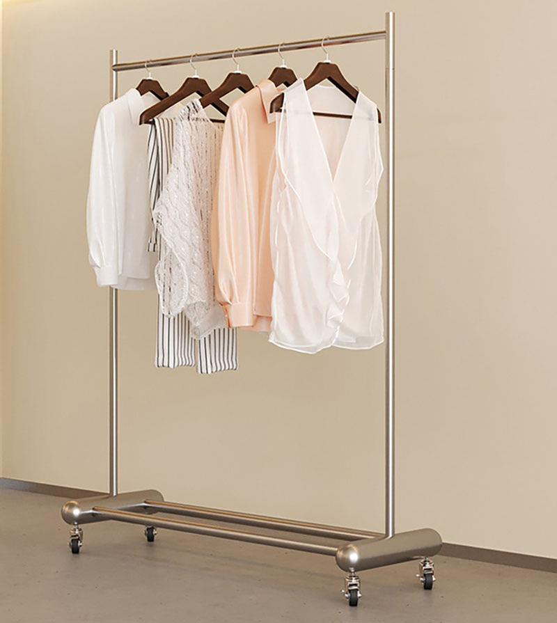 Simple Houseware Garment Rack with Storage Shelves and Coat,Hat Hanging Hooks