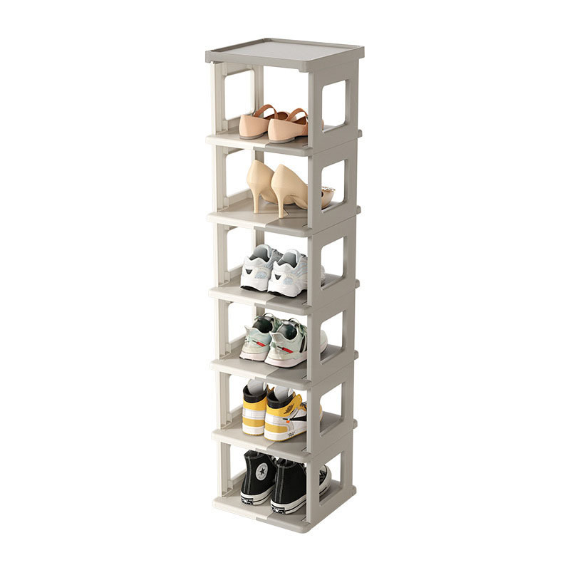 Shoe Rack, Stackable Storage Organizer for Bedroom Entry, Adjustable Rack