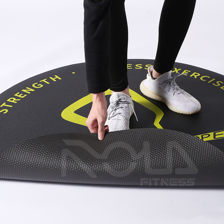 Wholesale Custom Printed Anti Slip Non slip High Density PVC Outdoor Jumping Exercise Round Thick 3 4 6 10 mm Jump Rope Yoga Mat