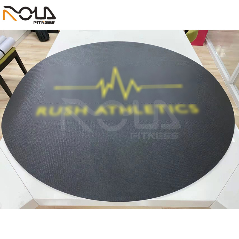 Wholesale Custom Printed Anti Slip Non slip High Density PVC Outdoor Jumping Exercise Round Thick 3 4 6 10 mm Jump Rope Yoga Mat