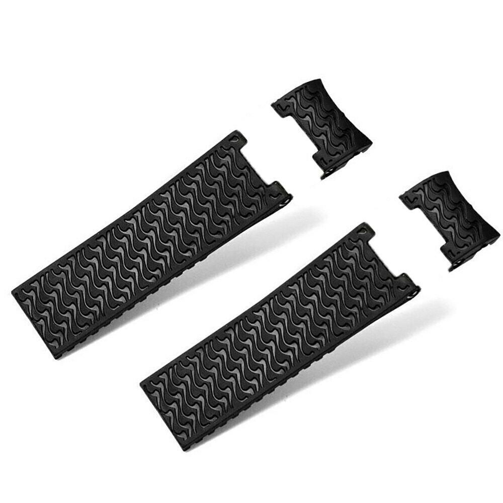 22mm Black Rubber Replacement Wrist Watch Band Strap Belt For Ulysse Nardin