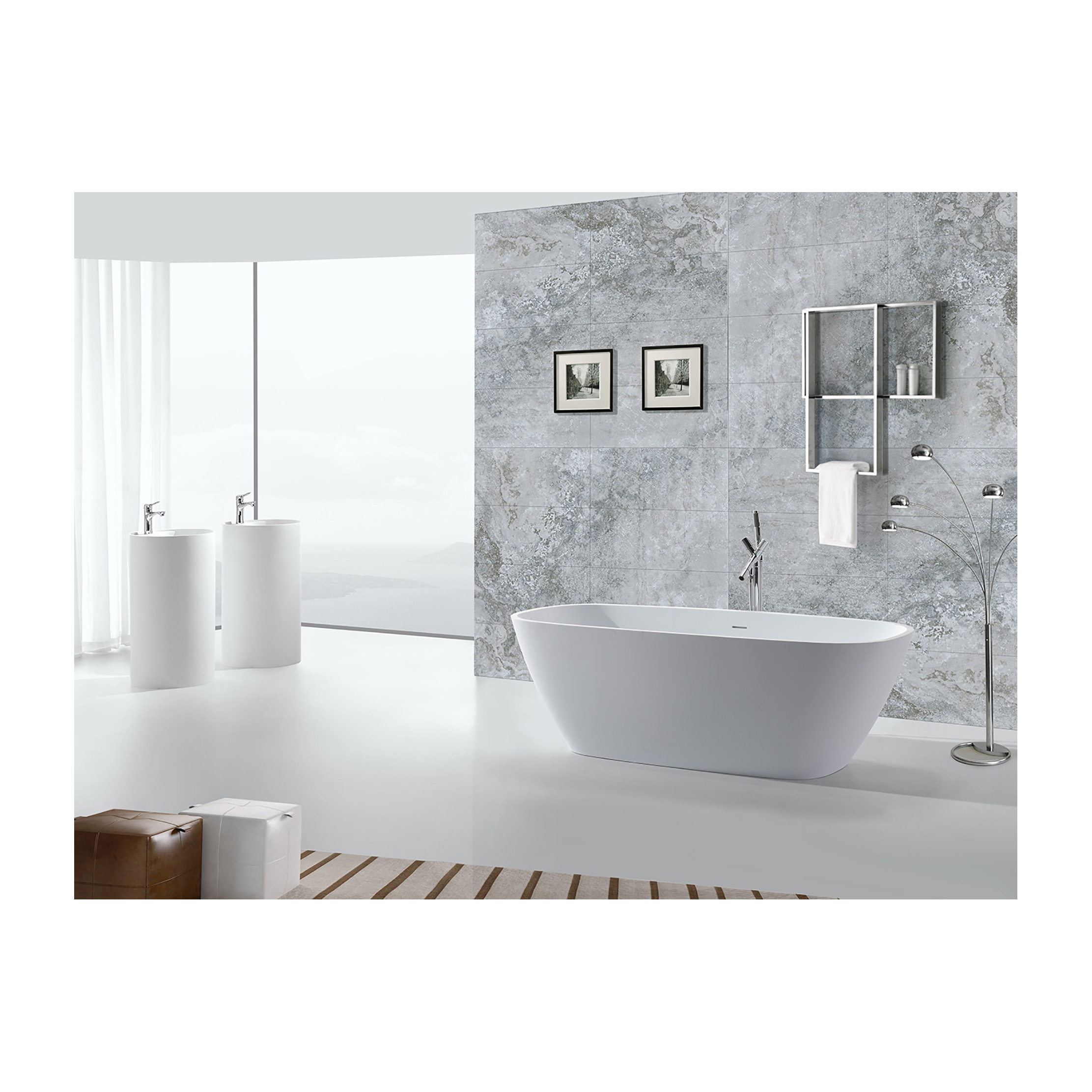 Sanur Natural Stone Bathtub Amazing & Beautifully hand crafted from 1 solid river stone luxurious and stylish the best seller