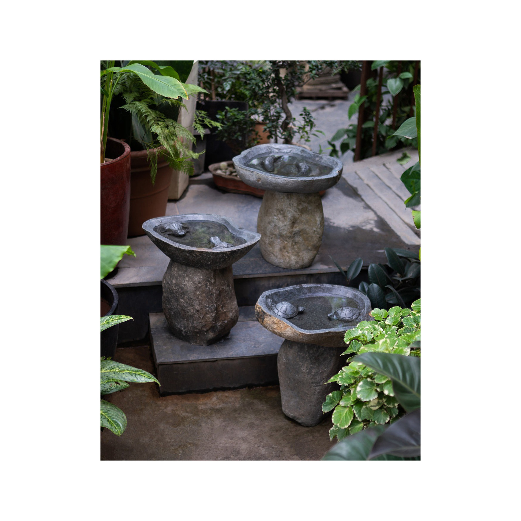 hot nature Stone garden granite Birdbath Bowl