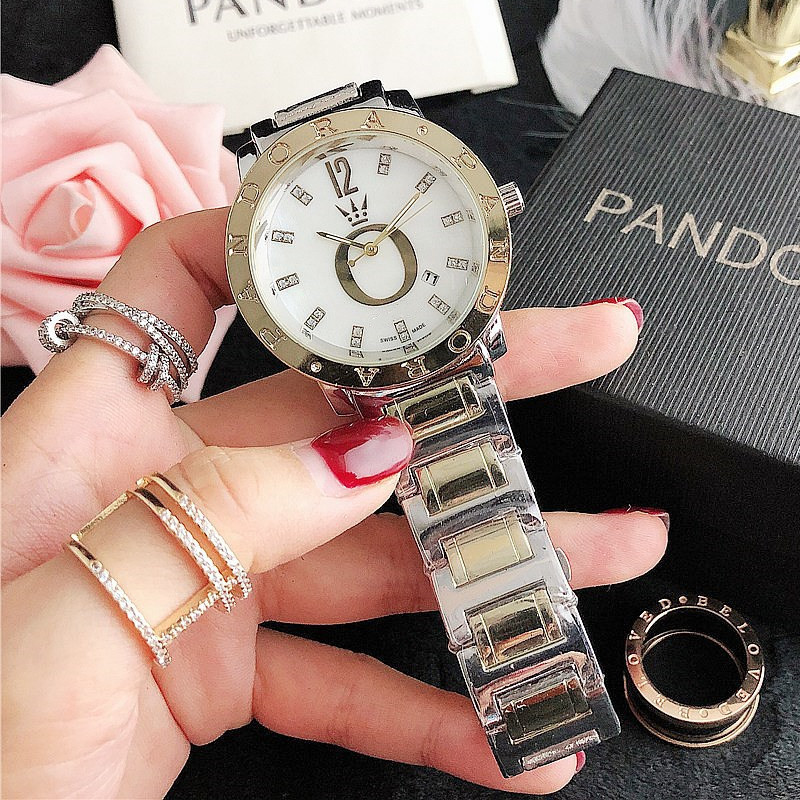 Fashionable Womens Quartz Watch Stainless Steel Relojes Para Mujer Customized with Box Waterproof Top Brand Latest Alloy watch