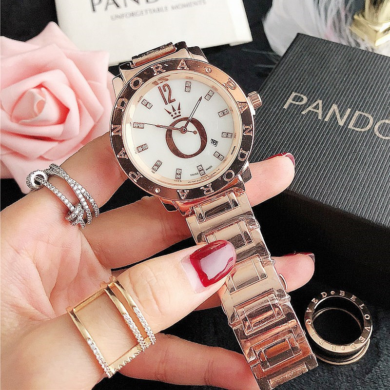 Fashionable Womens Quartz Watch Stainless Steel Relojes Para Mujer Customized with Box Waterproof Top Brand Latest Alloy watch