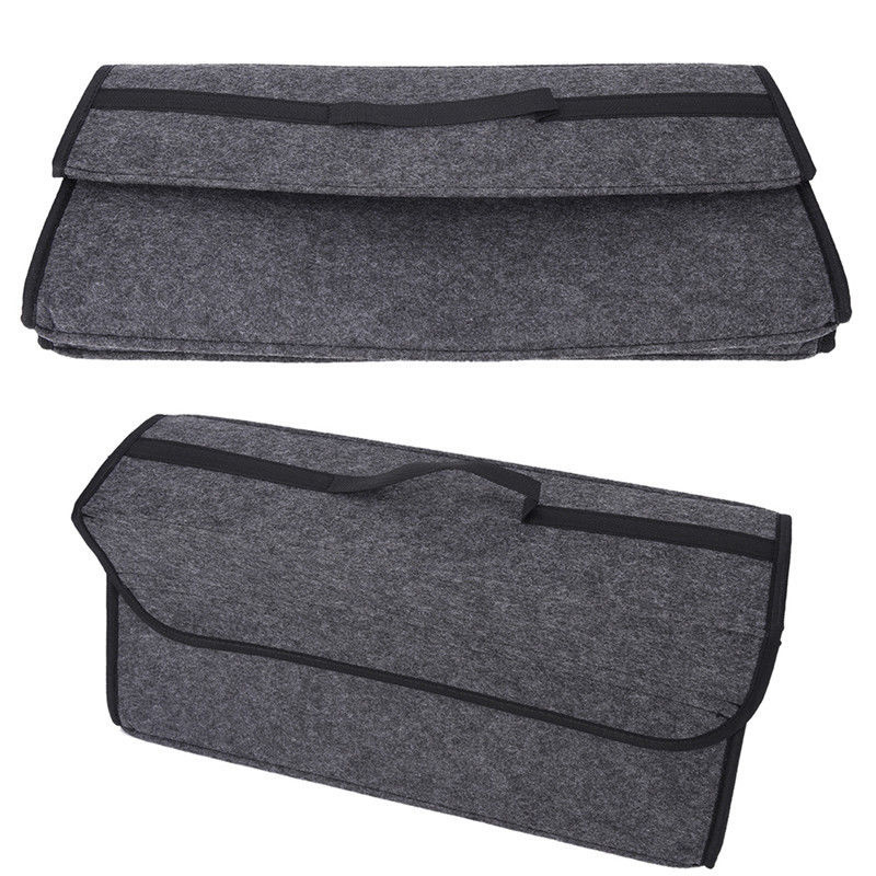 Car Trunk Organizer Storage Box Bag Foldable Soft Felt Auto Car Boot Organizer