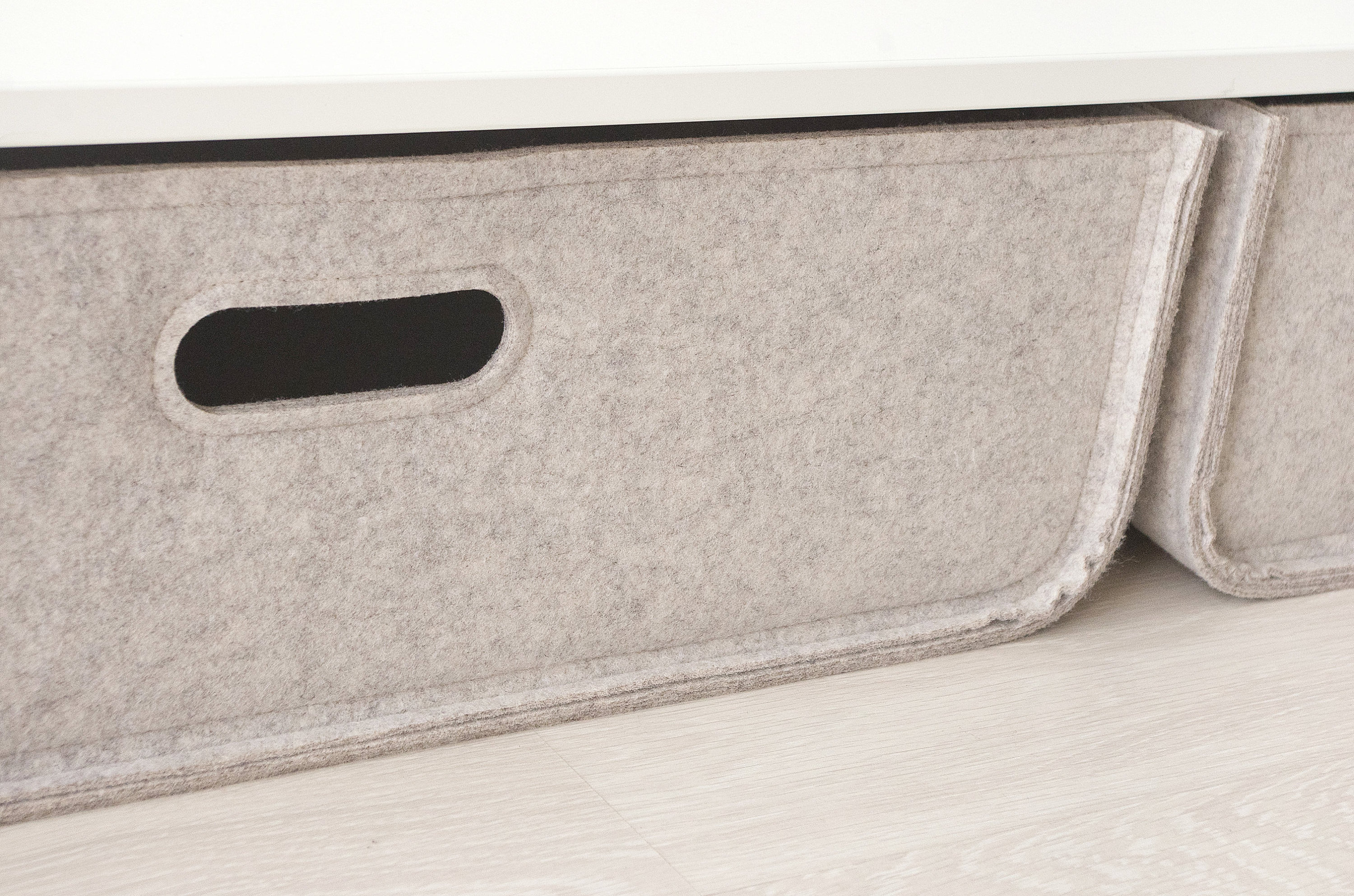 Felt Clothes Long Strong Storage Basket Under Bed Storage Bins