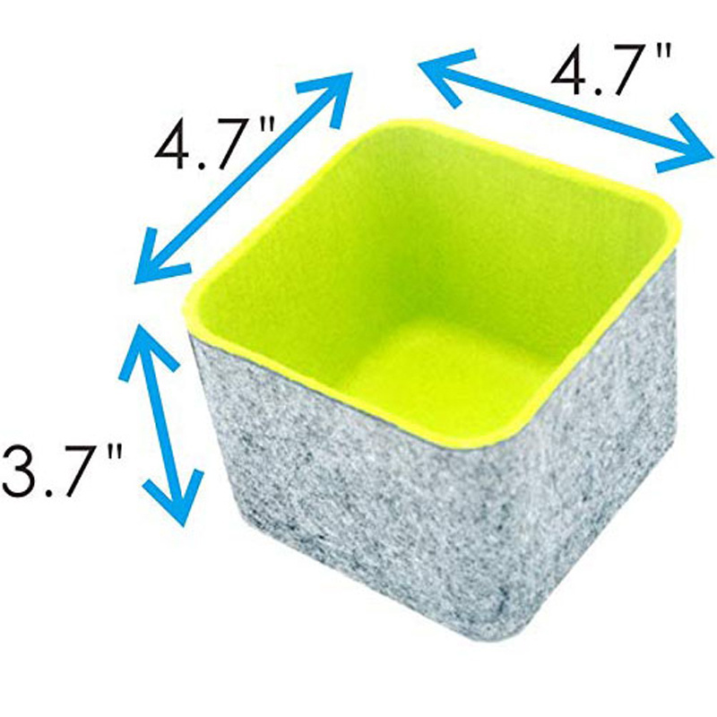 Felt Storage bin Cube Storage Organizer Storage Bins 4 Combinations Organizer