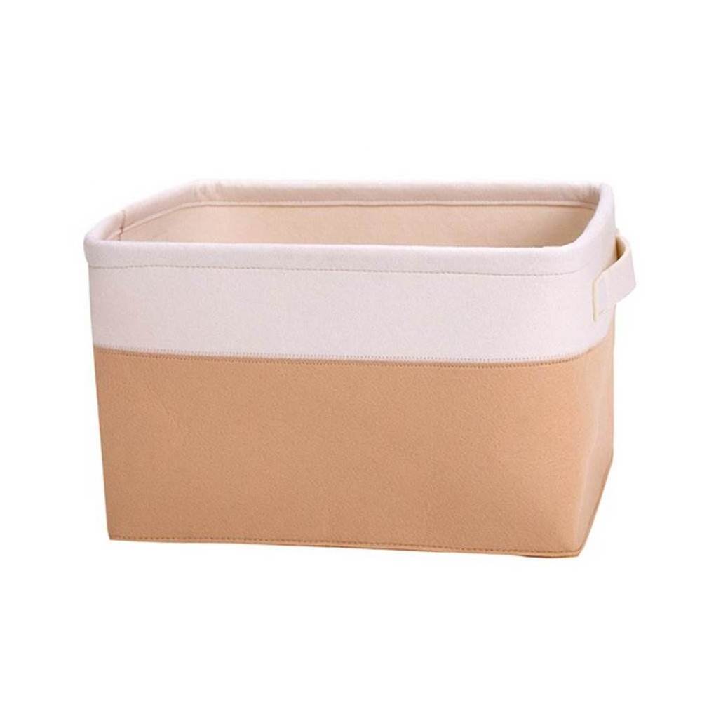 Eco-Friendly Foldable  Portable Collapsible Felt Storage Baskets Organizer with Handles for Kids for Dog Toys for Baby Nursery