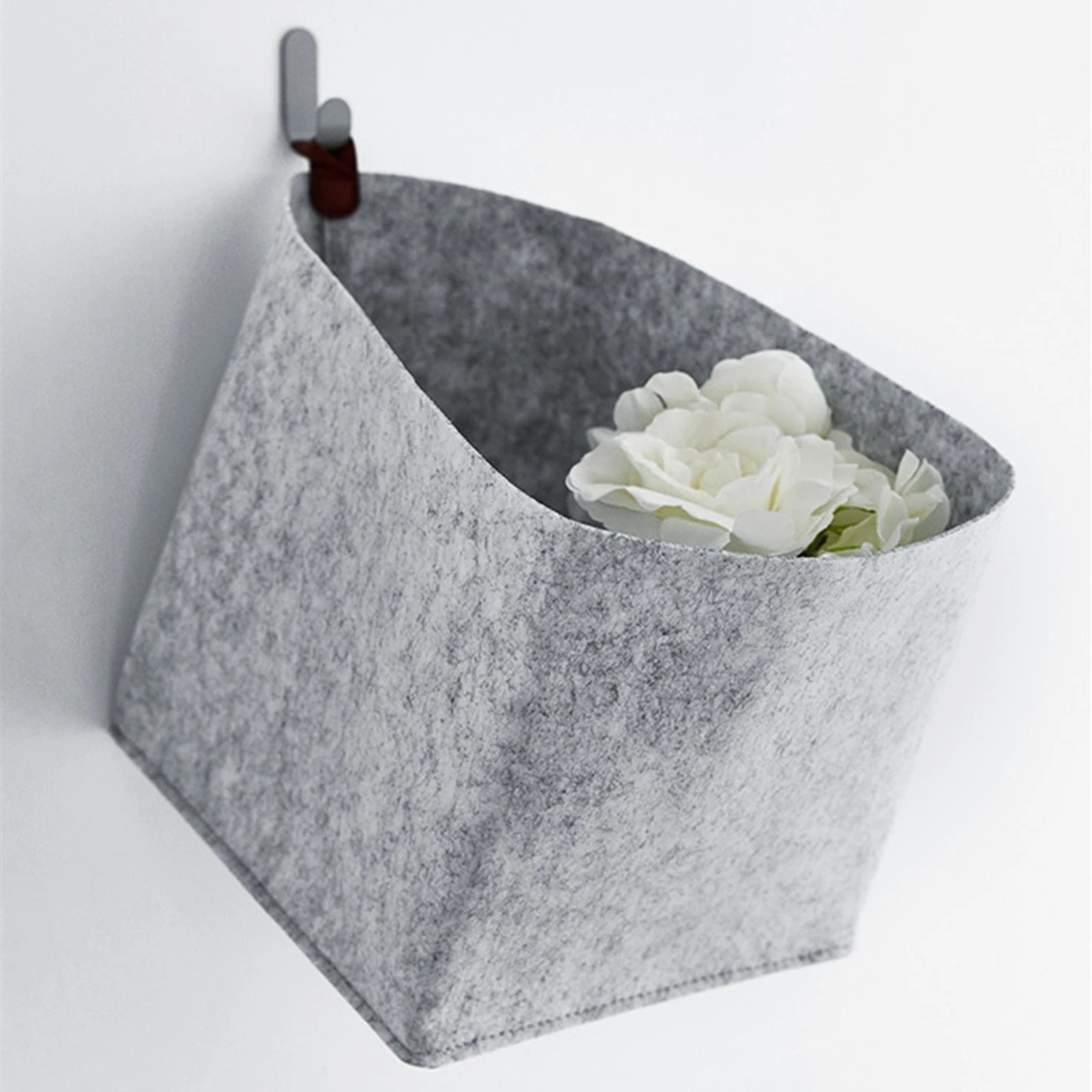 Nordic Felt Storage Basket Convenient Folding Hallway Entrance Key Small Storage Box