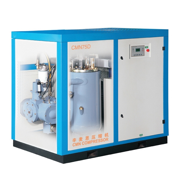 CMN 10HP Spin-on Oil free 208-230Volt 3- Phase Skid Commercial Rotary Screw Compressor