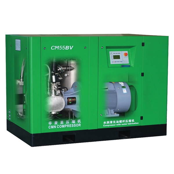 CMN 10HP Spin-on Oil free 208-230Volt 3- Phase Skid Commercial Rotary Screw Compressor