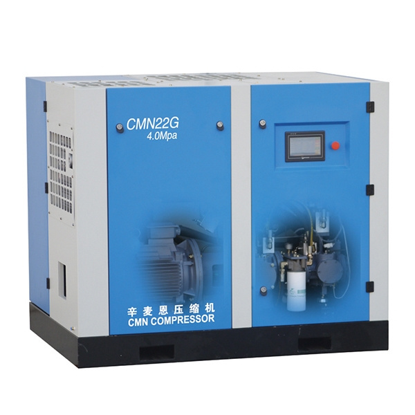 CMN 10HP Spin-on Oil free 208-230Volt 3- Phase Skid Commercial Rotary Screw Compressor