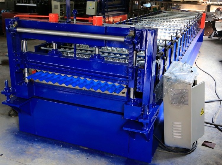 Corrugated purlin roof making machine corrugated sheet roll forming machine corrugated panel machine