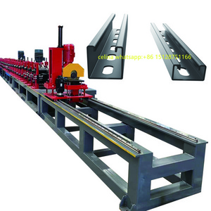 Solar Strut Channel Rolling Machine Solar Panel Support Uni strut C Channel Roll Forming Machine