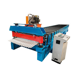 Corrugated roofing sheet cold roll forming machine making machine manufacture