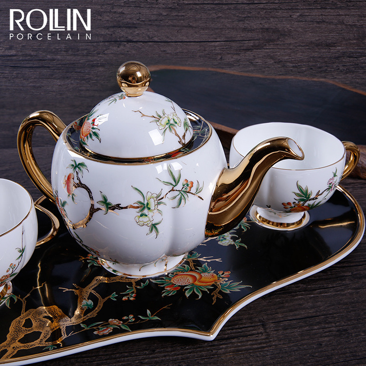 wholesale hotel restaurant luxury royal wedding custom white fine porcelain bone china ceramic dinnerware