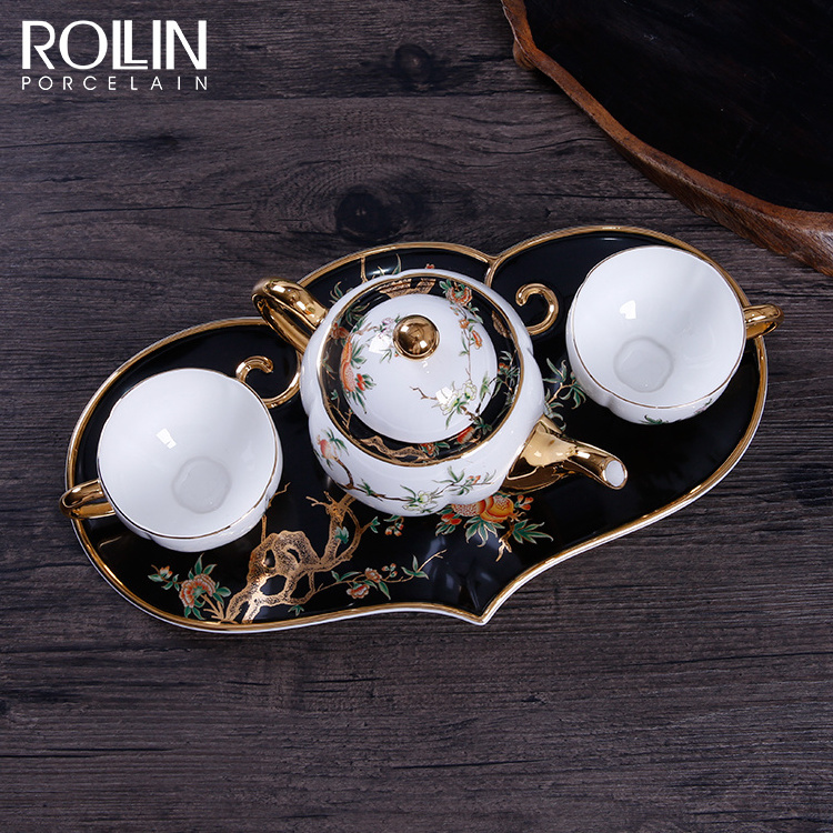 wholesale hotel restaurant luxury royal wedding custom white fine porcelain bone china ceramic dinnerware