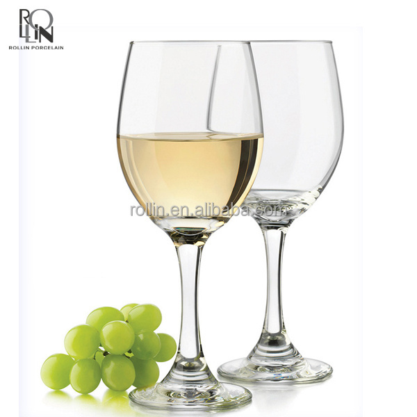 Different trypes of wine glasses for hotel and restaurant