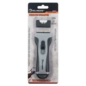 ROLLINGDOG Removal Tools 50216 Window Scraper With 5 Blades Ideal For Scraping Paint From Windows,Tiles and Other Flat Surfaces