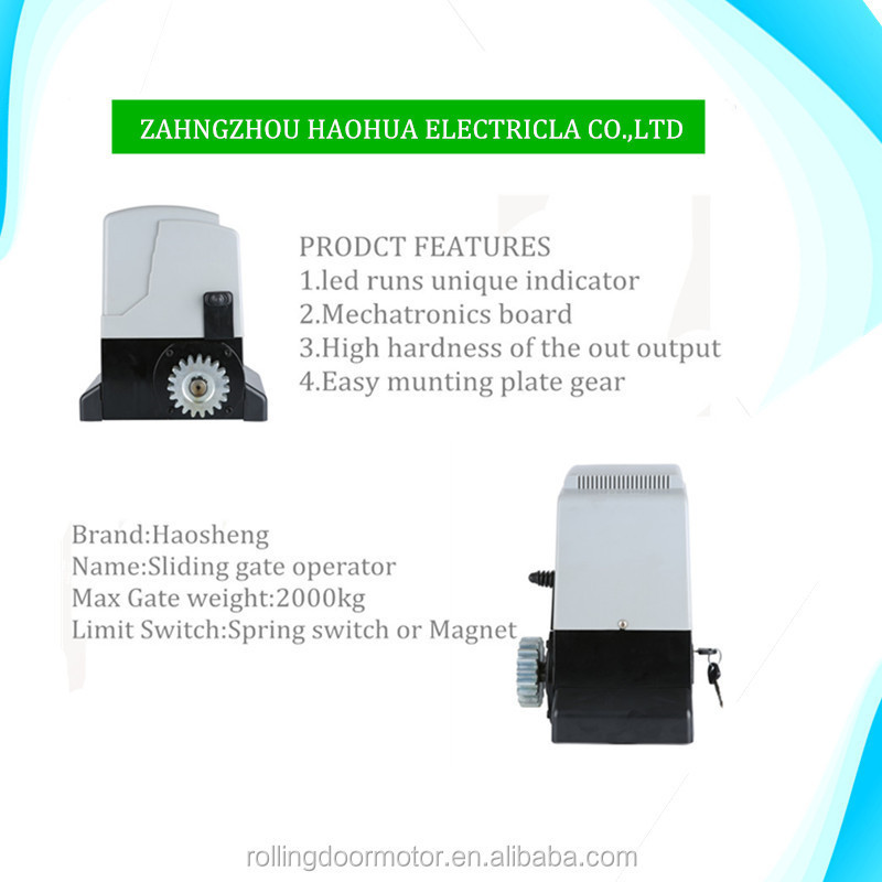 Gate motor kit / remote control door opener / sliding gate automation