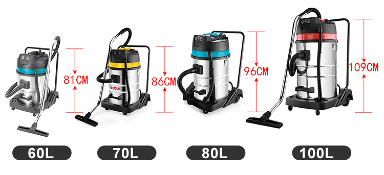 Big power 3000W three motors cyclonic aspiradoras car industrial vacuum cleaner