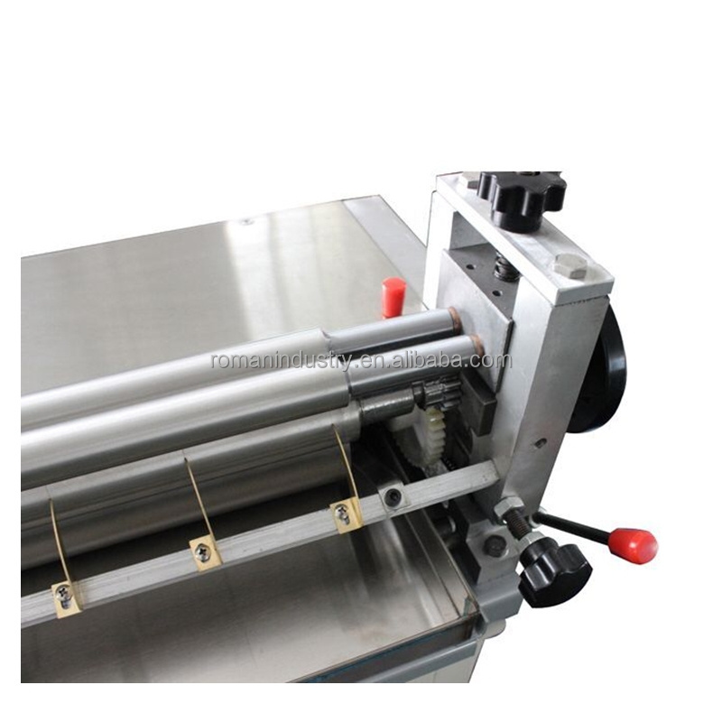 Desktop Stainless Manual Feed Paper Rigid Gift Box Gluing Machine with Hot Cold Glue