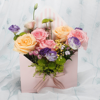 RM Folding Holding Envelope Holding Creative Flower Gift Box Valentine's Day Gift Packaging Arrangement Flower Paper Box