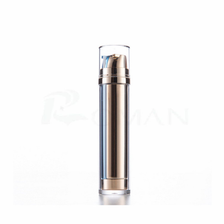 High quality portable dual chamber dip tube lotion bottle