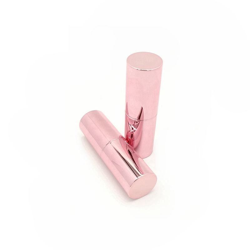 Wholesale Empty Lipstick Tube Packaging Matte Black Color Lipgloss Case with Gold Color Tube Make Your Own Lipstick